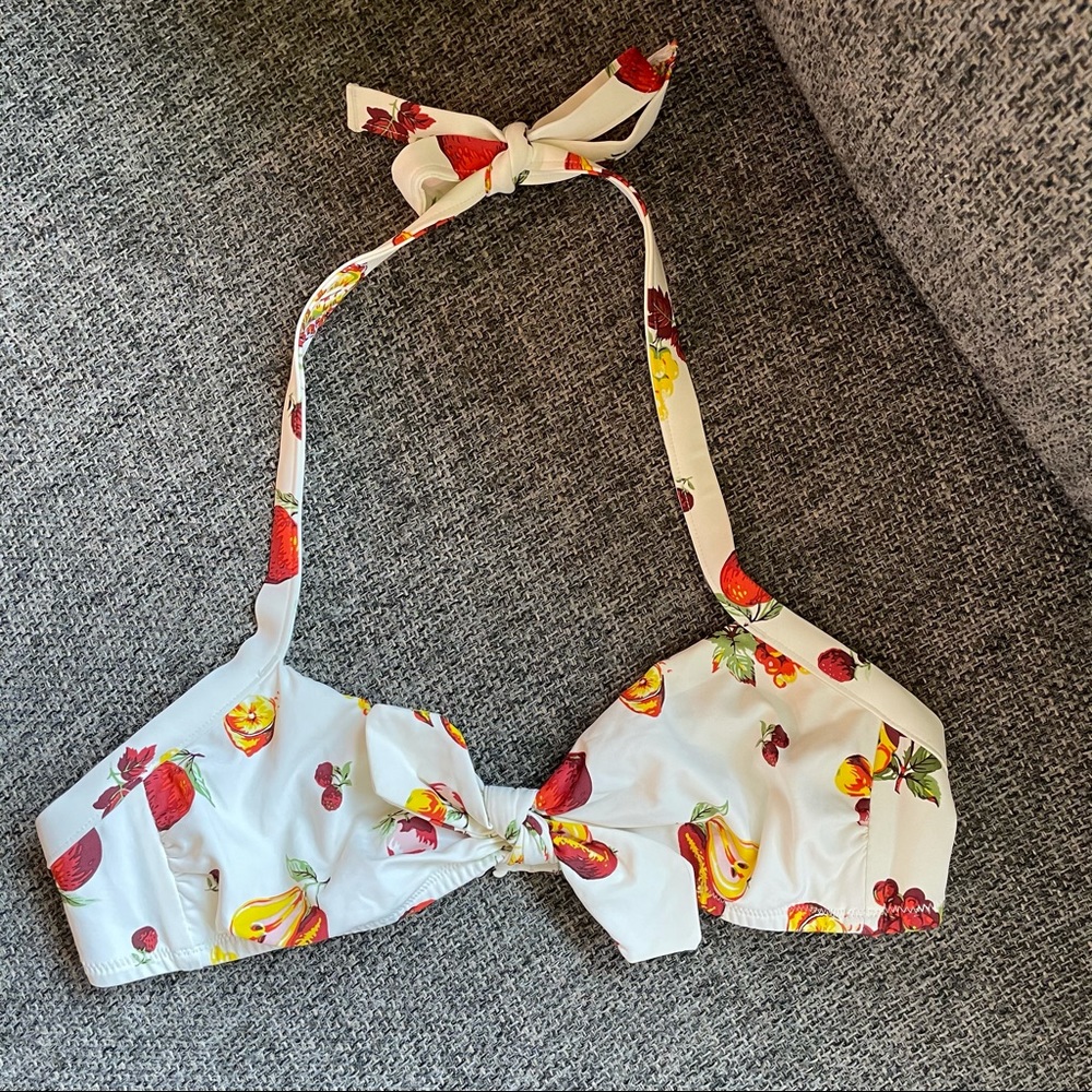 Madewell Swim suit fruit top